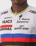 CASTELLI Rövid ujjú kerékpáros mez - SOUDAL QUICK-STEP 23 - fehér