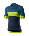 CASTELLI Rövid ujjú kerékpáros mez - PROLOGO VI - kék/zöld