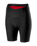 CASTELLI Rövid kerékpáros nadrág kantár nélkül - PREMIO 2 W LADY - fekete