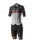 CASTELLI Kerékpáros overall - SANREMO 4 SPEED - fekete/szürke