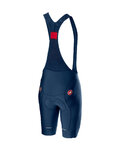 CASTELLI Rövid kerékpáros nadrág kantárral - COMPETIZIONE - kék