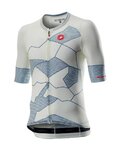 CASTELLI Rövid ujjú kerékpáros mez - CLIMBER'S 3.0 - világoskék/bézs