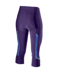 CASTELLI 3/4-es kerékpáros nadrág kantár nélkül - VELOCISSIMA 2 LADY - lila