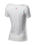 CASTELLI Rövid ujjú kerékpáros póló - SARTA LADY - fehér