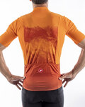 CASTELLI Rövid ujjú kerékpáros mez - POLVERE - narancssárga