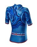 CASTELLI Rövid ujjú kerékpáros mez - CLIMBER'S 2.0 LADY - kék