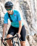 CASTELLI Rövid ujjú kerékpáros mez - CLIMBER'S 2.0 LADY - türkiz/kék
