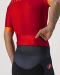 CASTELLI Kerékpáros overall - FREE SANREMO 2 - piros/fekete
