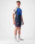 CASTELLI Rövid ujjú kerékpáros mez - QUICK-STEP 2022 COMPETIZIONE - kék/fehér