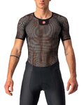 CASTELLI Rövid ujjú kerékpáros póló - CORE MESH 3 - fekete