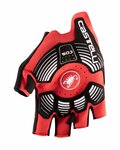 CASTELLI Kerékpáros kesztyű rövid ujjal - ROSSO CORSA PRO V - piros