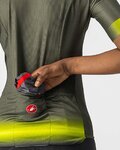CASTELLI Rövid ujjú kerékpáros mez - GRADIENT LADY - zöld