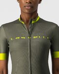 CASTELLI Rövid ujjú kerékpáros mez - GRADIENT LADY - zöld