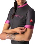 CASTELLI Rövid ujjú kerékpáros mez - GRADIENT LADY - antracit