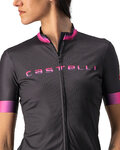 CASTELLI Rövid ujjú kerékpáros mez - GRADIENT LADY - antracit