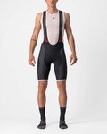 CASTELLI Rövid kerékpáros nadrág kantárral - COMPETIZIONE KIT - fekete/ezüst