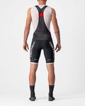 CASTELLI Rövid kerékpáros nadrág kantárral - COMPETIZIONE KIT - fekete/ezüst