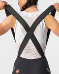CASTELLI Rövid kerékpáros nadrág kantárral - VELOCISSIMA 3 LADY - fekete