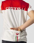 CASTELLI Rövid ujjú kerékpáros mez - NEO PROLOGO KIDS - piros/fehér