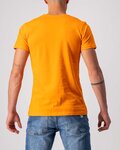CASTELLI Rövid ujjú kerékpáros póló - SCORPION TEE - narancssárga