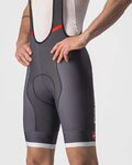 CASTELLI Rövid kerékpáros nadrág kantárral - COMPETIZION KIT - szürke