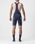 CASTELLI Rövid kerékpáros nadrág kantárral - COMPETIZIONE KIT - ezüst/kék