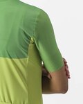 CASTELLI Rövid ujjú kerékpáros mez - VELOCISSIMA LADY - zöld/sárga