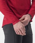 CASTELLI Hosszú ujjú kerékpáros mez nyári - TRAIL TECH 2 - piros