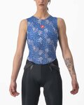CASTELLI Ujjatlan kerékpáros póló - PRO MESH 4 W LADY - kék