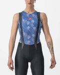 CASTELLI Ujjatlan kerékpáros póló - PRO MESH 4 W LADY - kék