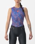CASTELLI Ujjatlan kerékpáros póló - PRO MESH 4 W LADY - kék