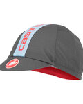 CASTELLI Kerékpáros sapka - RETRO 3 - szürke/kék