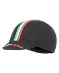 CASTELLI Kerékpáros sapka - ROSSO CORSA  - fekete