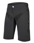 Rövid kerékpáros nadrág kantár nélkül - SINGLETRACK - fekete