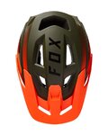 FOX Kerékpáros sisak - SPEEDFRAME PRO FADE - narancssárga/zöld