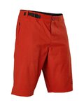 FOX Rövid kerékpáros nadrág kantár nélkül - RANGER - piros