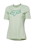 FOX Rövid ujjú kerékpáros mez - RANGER FOX HEAD LADY - zöld