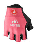 CASTELLI Kerékpáros kesztyű rövid ujjal - GIRO D'ITALIA - rózsaszín