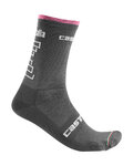 CASTELLI Klasszikus kerékpáros zokni - GIRO 2019  - szürke