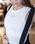 GOBIK Ujjatlan kerékpáros póló - LIMBER SKIN ICE W - fehér