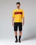 GOBIK Rövid ujjú kerékpáros póló - VOLT - sárga