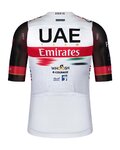 GOBIK Rövid ujjú kerékpáros mez - UAE 2022 INFINITY WT - fehér/fekete/piros