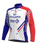 ALÉ Hosszú ujjú kerékpáros mez - GROUPAMA FDJ 20 WNT - piros/fehér/kék
