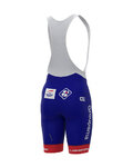 ALÉ Rövid kerékpáros nadrág kantárral - GROUPAMA FDJ 2022 - piros/fehér/kék