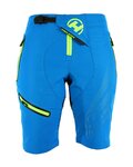 HAVEN Rövid kerékpáros nadrág kantár nélkül - ENERGY LADY - kék/sárga
