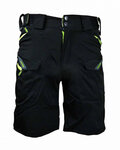 HAVEN Rövid kerékpáros nadrág kantár nélkül - CUBES BLACKIES - zöld/fekete