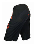 HAVEN Rövid kerékpáros nadrág kantár nélkül - ENERGIZER - piros/fekete