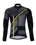 HOLOKOLO Hosszú ujjú kerékpáros mez - TRACE WINTER  - sárga/fekete