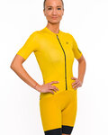 HOLOKOLO Rövid kerékpáros mez rövidnadrággal - VICTORIOUS LADY - sárga