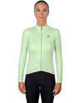 HOLOKOLO Hosszú ujjú kerékpáros mez - PHANTOM LADY WINTER - világoszöld
